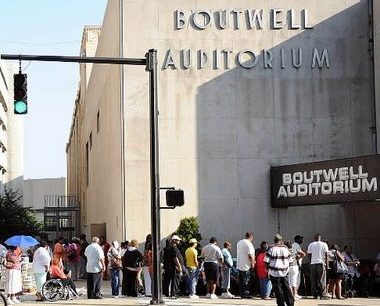 Photo of Boutwell Auditorium exterior
