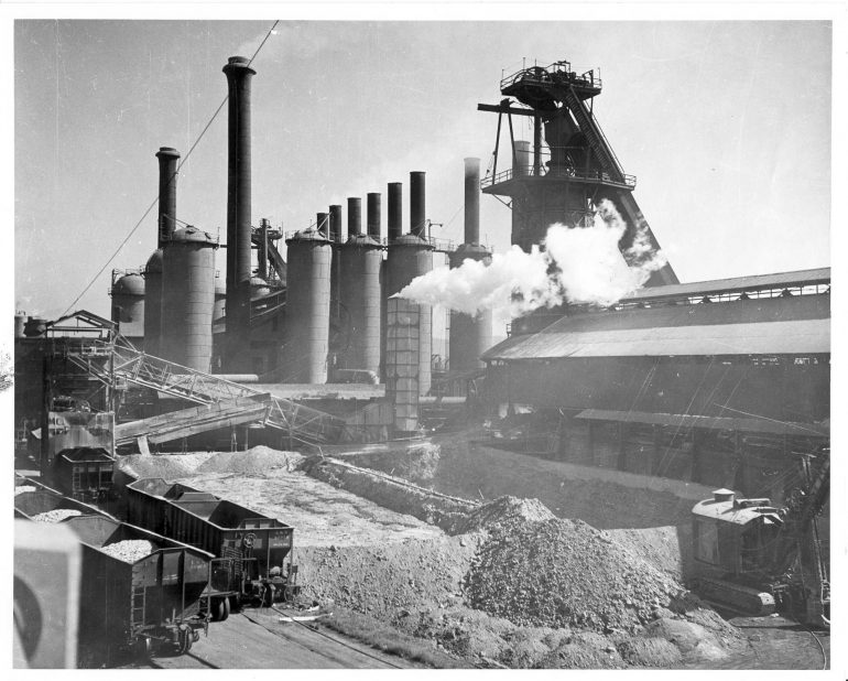 old exterior photo of Sloss Furnaces