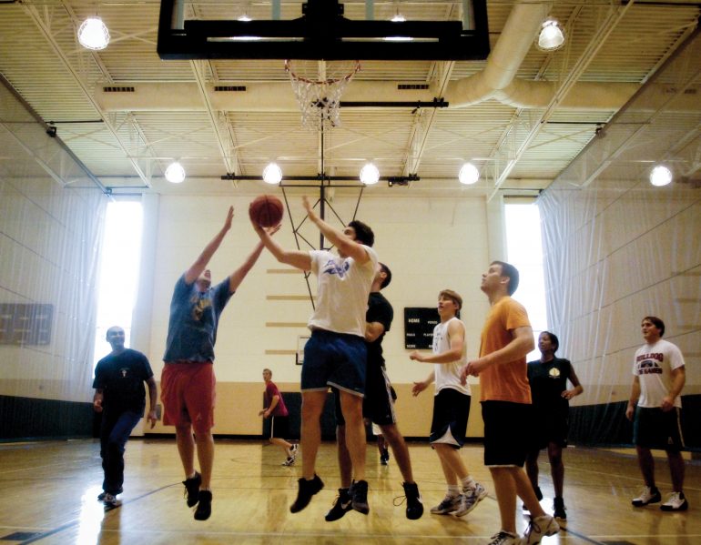 Photo of people playing basketball